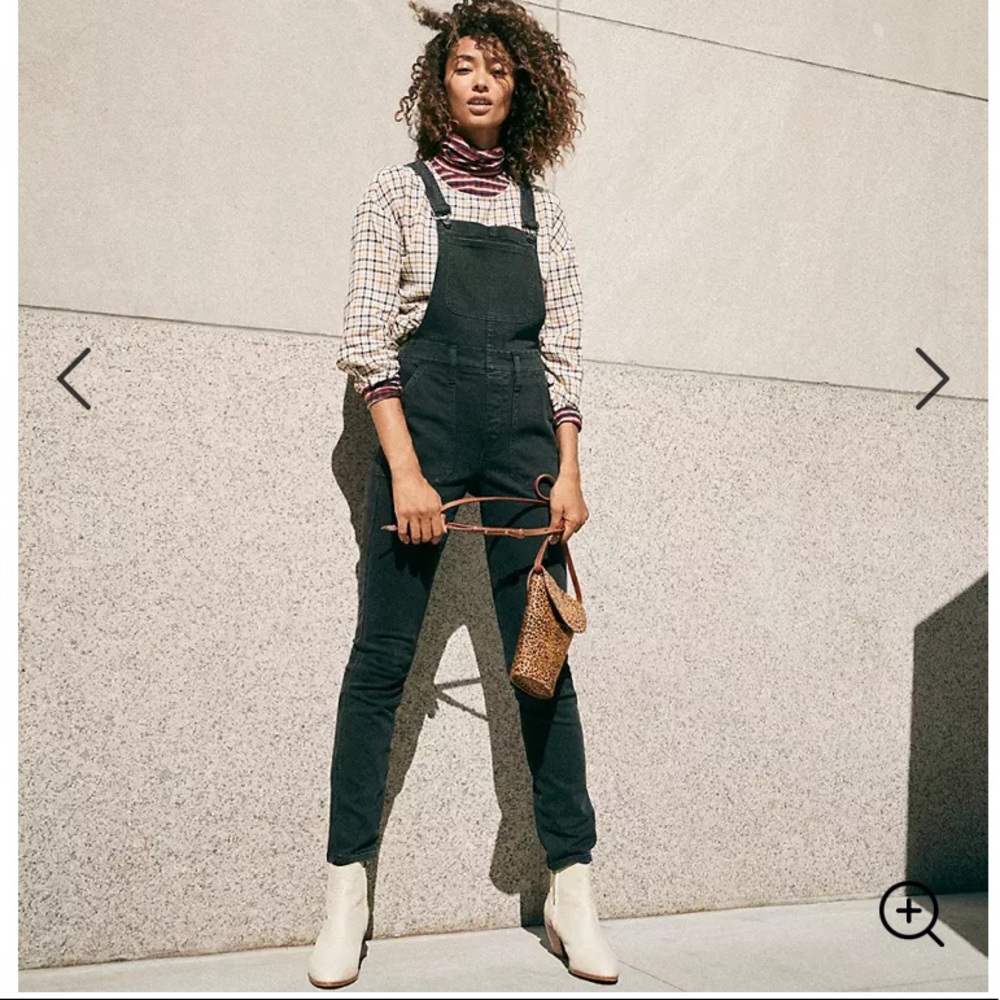 Madewell Skinny Overalls in Lunar Wash Small